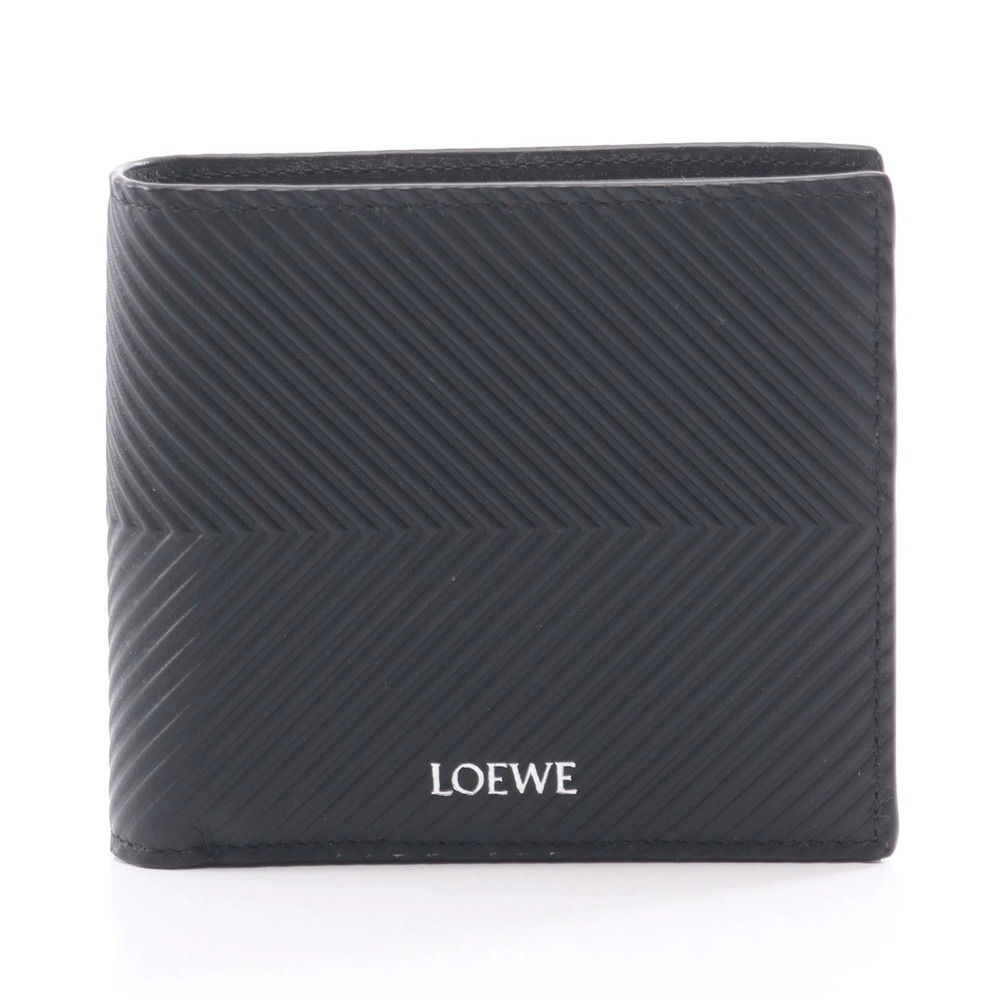 Loewe Bifold Coin Wallet Leather Black